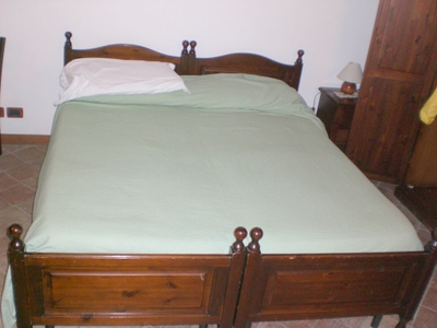 A double bed is always two side by side twin beds, period.